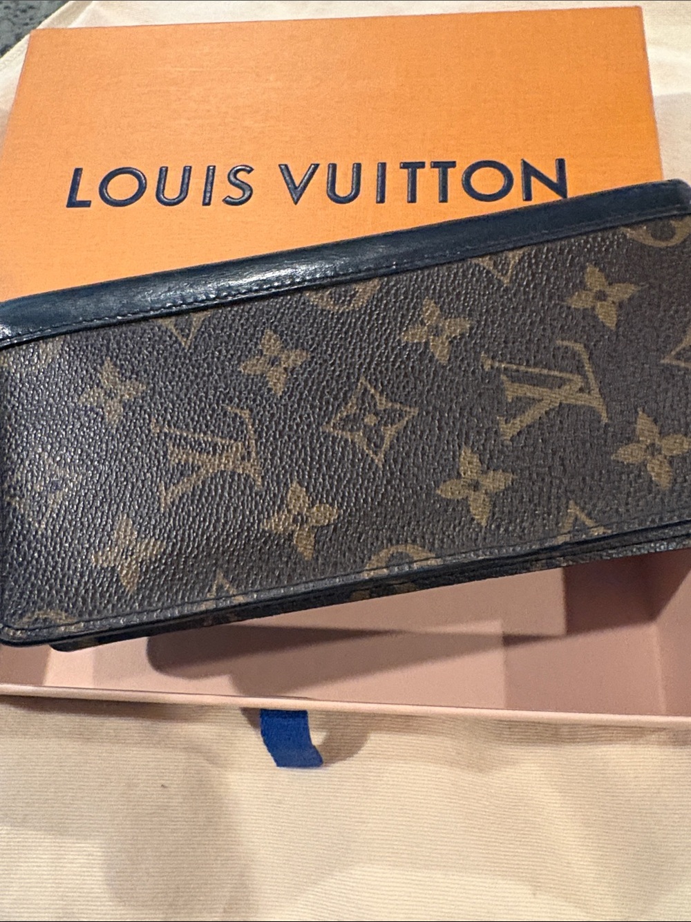 Louis Vuitton Monogram Long Wallet in Brown and Black Serial #CT2191 - Picture 2 of 5